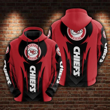 NFL Kansas City Chiefs 3D Hoodie 17, NFL Hoodie Moonbestprint