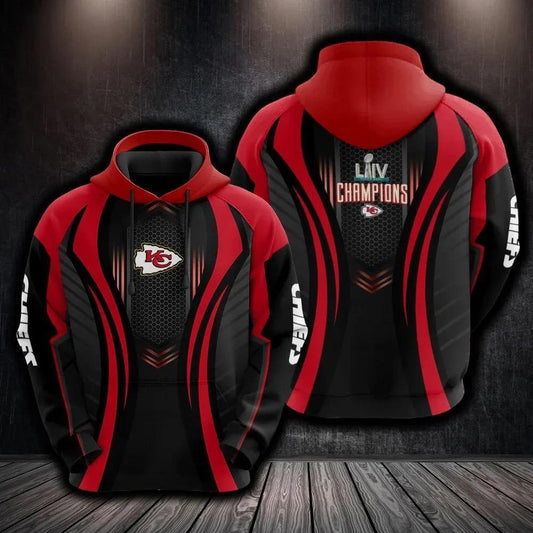 NFL Kansas City Chiefs 3D Hoodie 18, NFL Hoodie Moonbestprint