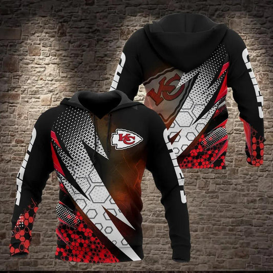 NFL Kansas City Chiefs 3D Hoodie 4, NFL Hoodie Moonbestprint