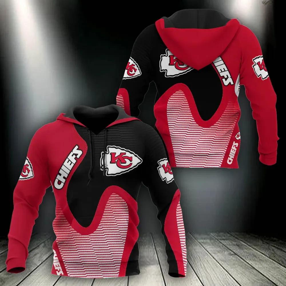 NFL Kansas City Chiefs 3D Hoodie 8, NFL Hoodie Moonbestprint