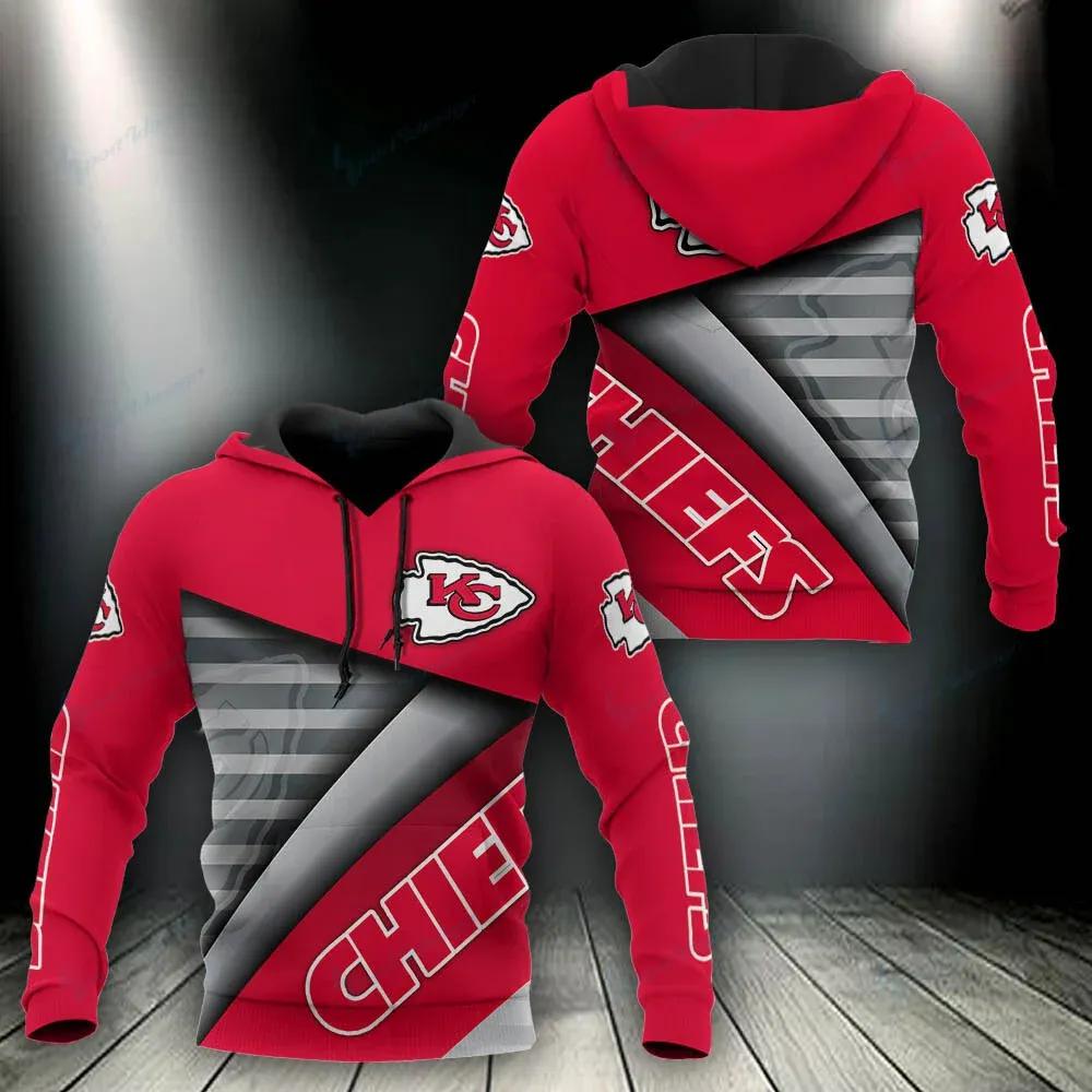 NFL Kansas City Chiefs 3D Hoodie 9, NFL Hoodie Moonbestprint
