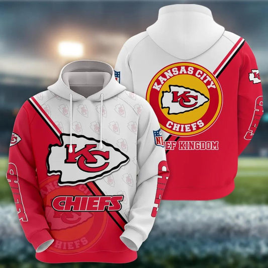 NFL Kansas City Chiefs Logo 3D Hoodie 2, NFL Hoodie Moonbestprint