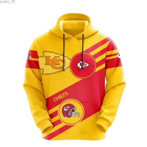 NFL Kansas City Chiefs Logo 3D Hoodie 6, NFL Hoodie Moonbestprint