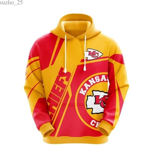 NFL Kansas City Chiefs Logo 3D Hoodie 8, NFL Hoodie Moonbestprint