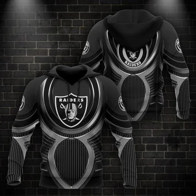 NFL Las Vegas Raiders 3D Hoodie 11, NFL Hoodie Moonbestprint
