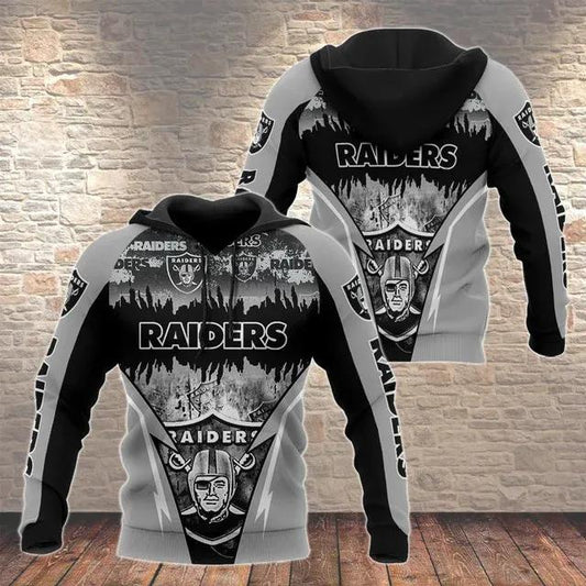 NFL Las Vegas Raiders 3D Hoodie 12, NFL Hoodie Moonbestprint