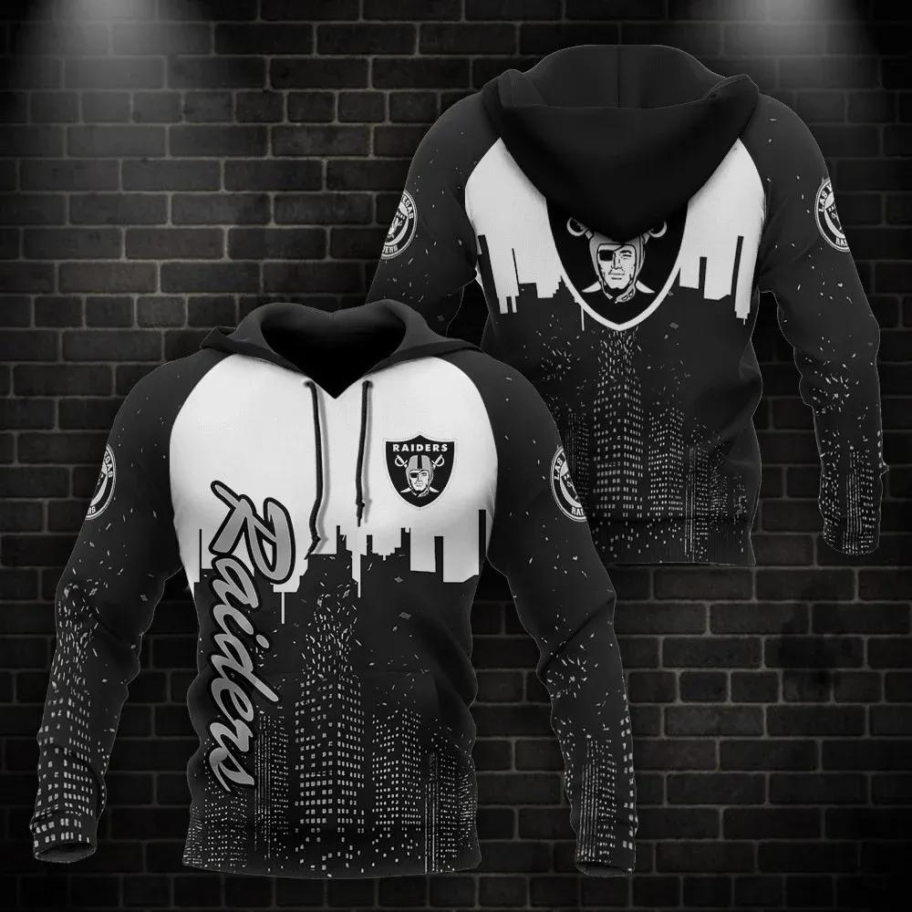 NFL Las Vegas Raiders 3D Hoodie 13, NFL Hoodie Moonbestprint