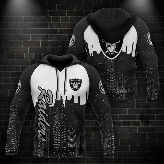 NFL Las Vegas Raiders 3D Hoodie 13, NFL Hoodie Moonbestprint
