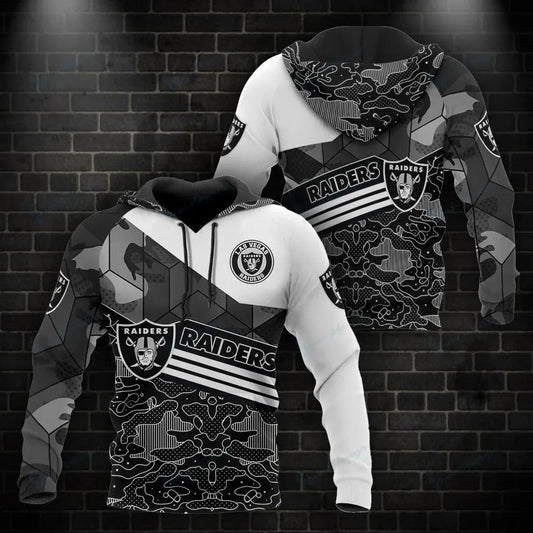 NFL Las Vegas Raiders 3D Hoodie 14, NFL Hoodie Moonbestprint