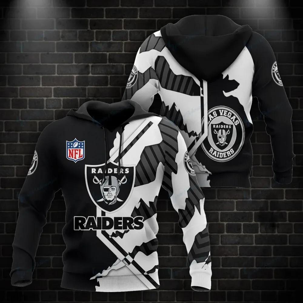 NFL Las Vegas Raiders 3D Hoodie 15, NFL Hoodie Moonbestprint