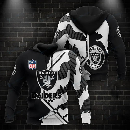 NFL Las Vegas Raiders 3D Hoodie 15, NFL Hoodie Moonbestprint
