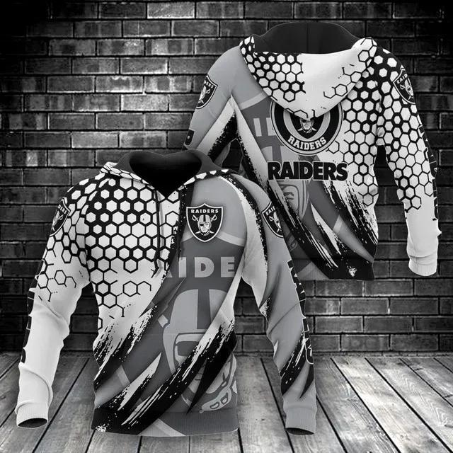 NFL Las Vegas Raiders 3D Hoodie 6, NFL Hoodie Moonbestprint
