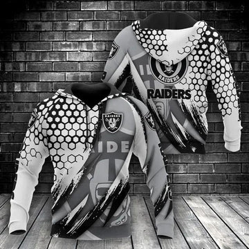 NFL Las Vegas Raiders 3D Hoodie 6, NFL Hoodie Moonbestprint