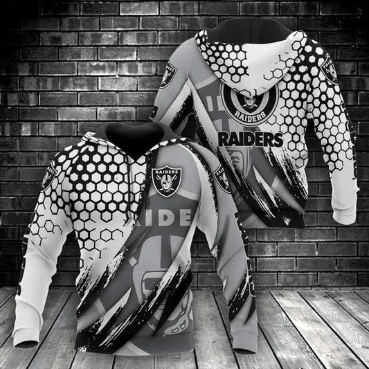 NFL Las Vegas Raiders 3D Hoodie 6, NFL Hoodie Moonbestprint