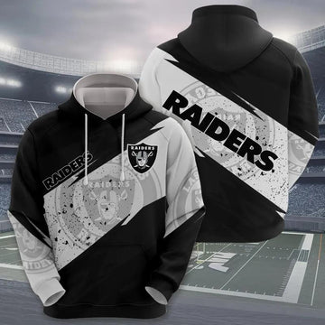 NFL Las Vegas Raiders Logo 3D Hoodie 2, NFL Hoodie Moonbestprint