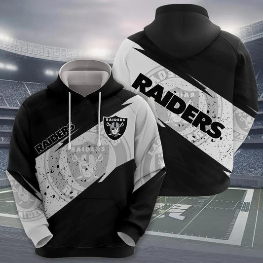 NFL Las Vegas Raiders Logo 3D Hoodie 2, NFL Hoodie Moonbestprint