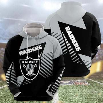 NFL Las Vegas Raiders Logo 3D Hoodie 3, NFL Hoodie Moonbestprint