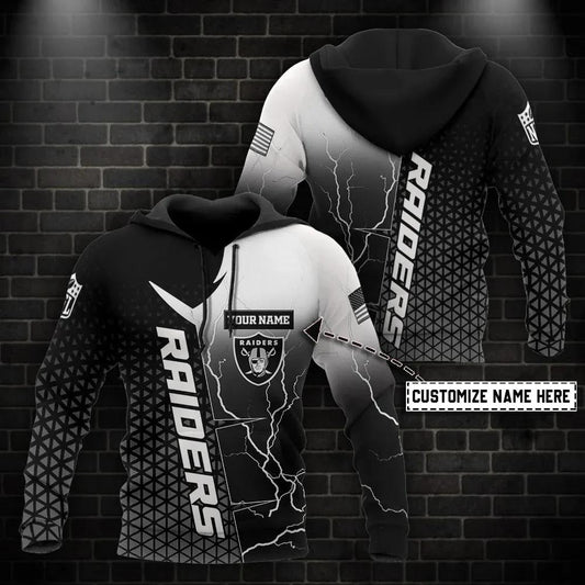 NFL Las Vegas Raiders Personalized 3D Hoodie 10, NFL Hoodie Moonbestprint