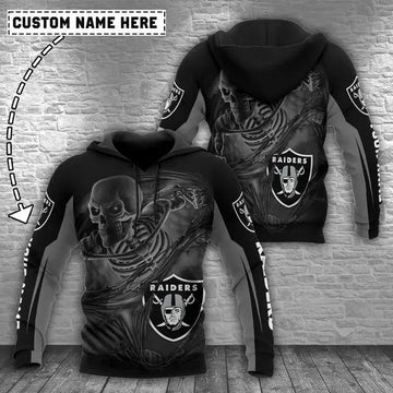 NFL Las Vegas Raiders Personalized 3D Hoodie, NFL Hoodie Moonbestprint