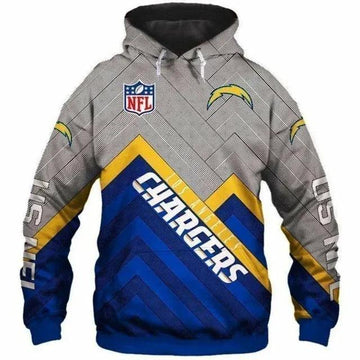 NFL Los Angeles Chargers 3D Hoodie 9, NFL Hoodie Moonbestprint