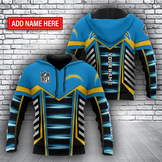 NFL Los Angeles Chargers Personalized 3D Hoodie 3, NFL Hoodie Moonbestprint