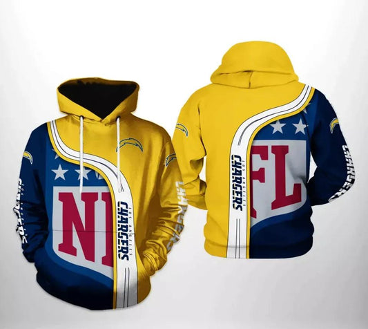 NFL Los Angeles Chargerss 3D Hoodie, NFL Hoodie Moonbestprint