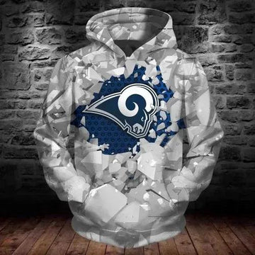 NFL Los Angeles Rams 3D Hoodie 12, NFL Hoodie Moonbestprint