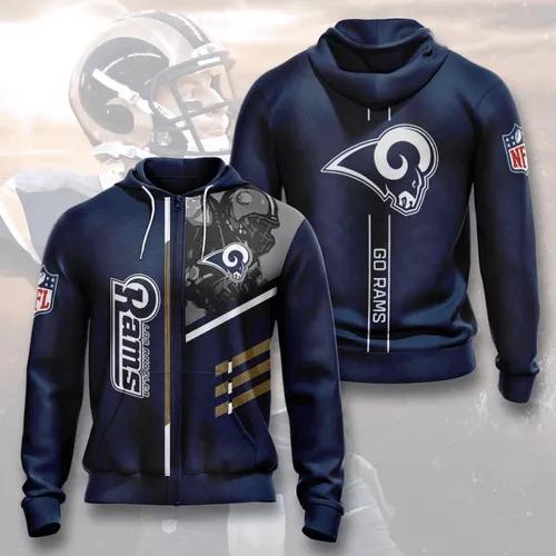 NFL Los Angeles Rams 3D Hoodie 13, NFL Hoodie Moonbestprint