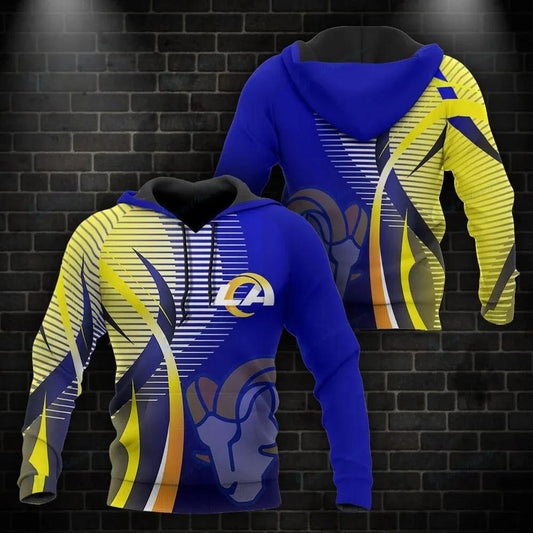 NFL Los Angeles Rams 3D Hoodie 16, NFL Hoodie Moonbestprint