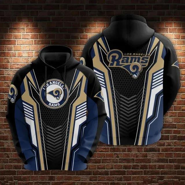 NFL Los Angeles Rams 3D Hoodie 19, NFL Hoodie Moonbestprint