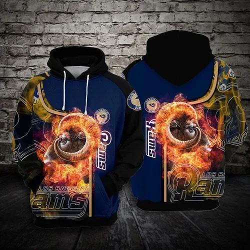 NFL Los Angeles Rams 3D Hoodie, NFL Hoodie Moonbestprint