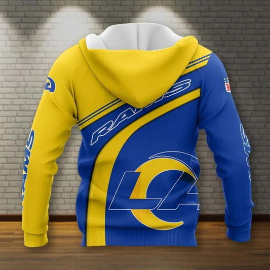 NFL Los Angeles Rams All Over Print Hoodie, NFL Hoodie Moonbestprint