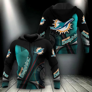 NFL Miami Dolphins 3D Hoodie 10, NFL Hoodie Moonbestprint