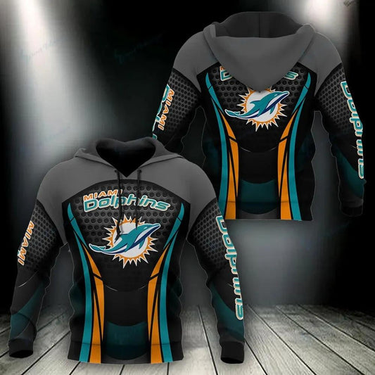 NFL Miami Dolphins 3D Hoodie 11, NFL Hoodie Moonbestprint