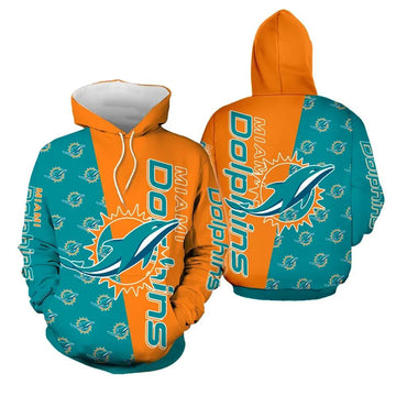NFL Miami Dolphins 3D Hoodie 2, NFL Hoodie Moonbestprint