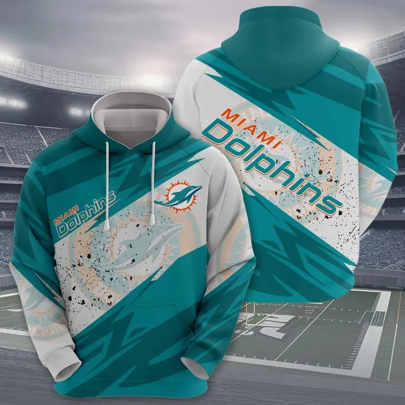 NFL Miami Dolphins 3D Hoodie 3, NFL Hoodie Moonbestprint