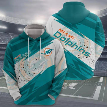 NFL Miami Dolphins 3D Hoodie 3, NFL Hoodie Moonbestprint