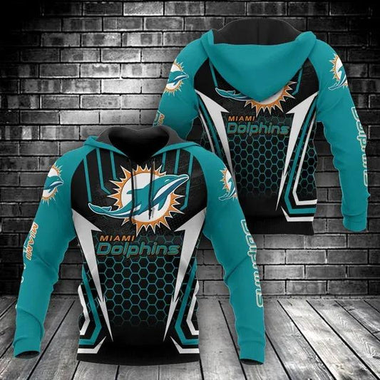 NFL Miami Dolphins 3D Hoodie 9, NFL Hoodie Moonbestprint