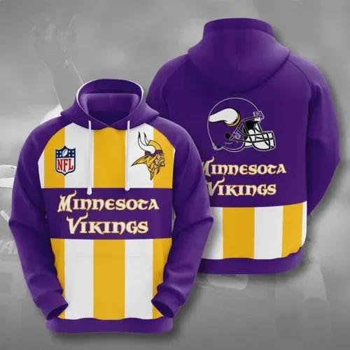 NFL Minnesota Vikings 3D Hoodie 12, NFL Hoodie Moonbestprint