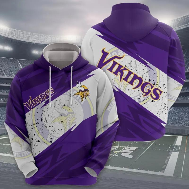 NFL Minnesota Vikings 3D Hoodie 13, NFL Hoodie Moonbestprint
