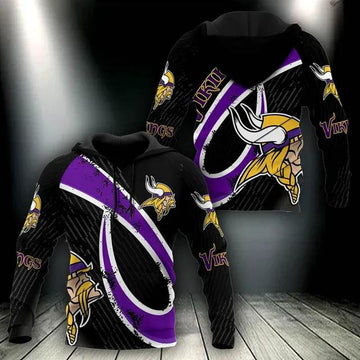 NFL Minnesota Vikings 3D Hoodie 2, NFL Hoodie Moonbestprint