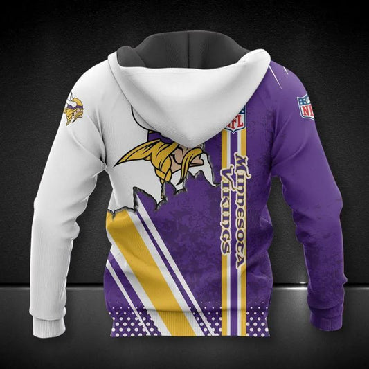 NFL Minnesota Vikings All Over Print Hoodie, NFL Hoodie Moonbestprint