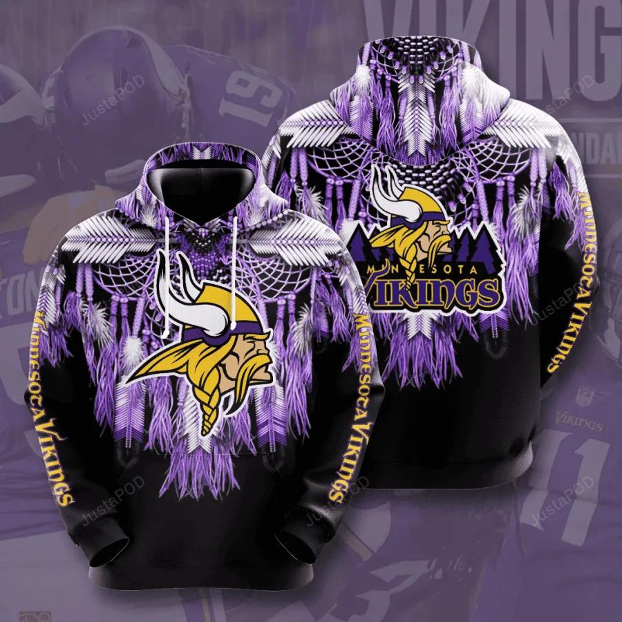 NFL Minnesota Vikings Native Hoodie, NFL Hoodie Moonbestprint