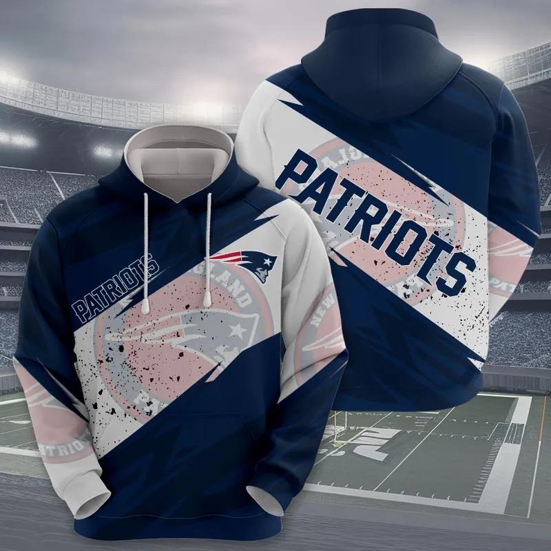 NFL New England Patriots 3D Hoodie 12, NFL Hoodie Moonbestprint