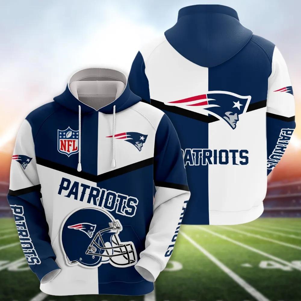 NFL New England Patriots 3D Hoodie 2, NFL Hoodie Moonbestprint