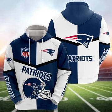 NFL New England Patriots 3D Hoodie 2, NFL Hoodie Moonbestprint