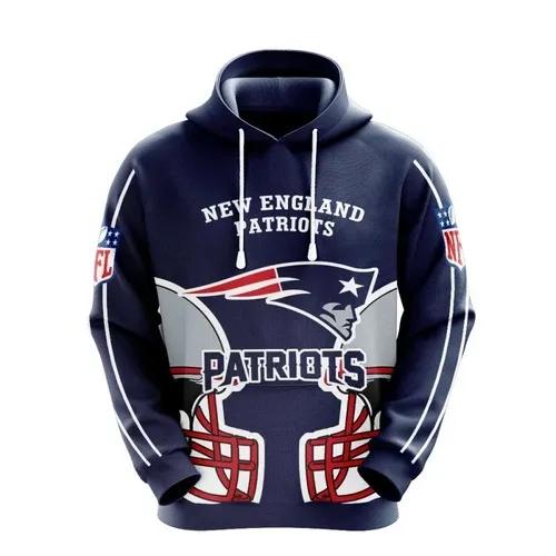 NFL New England Patriots 3D Hoodie 3, NFL Hoodie Moonbestprint
