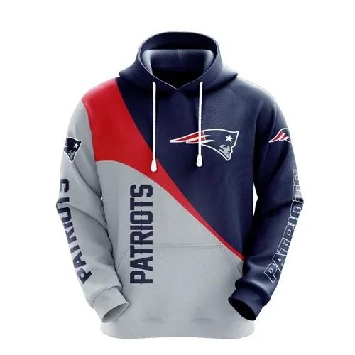 NFL New England Patriots 3D Hoodie 4, NFL Hoodie Moonbestprint