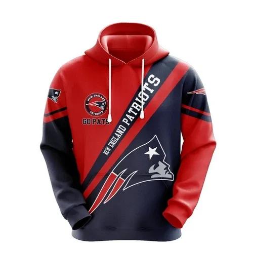 NFL New England Patriots 3D Hoodie 5, NFL Hoodie Moonbestprint