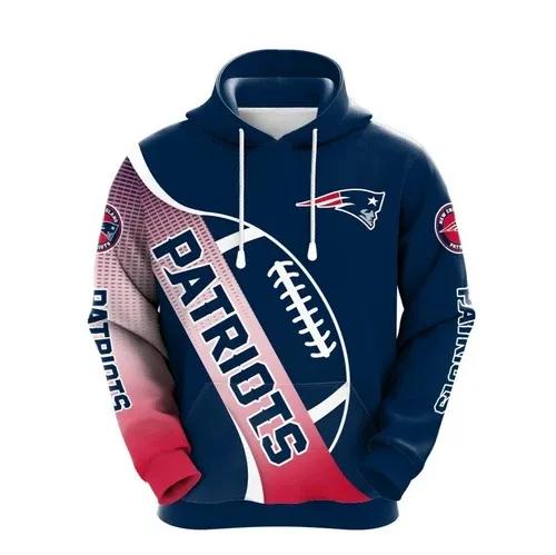 NFL New England Patriots 3D Hoodie 6, NFL Hoodie Moonbestprint